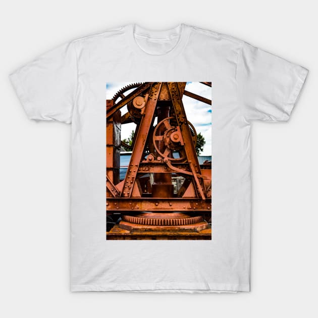 The Old Rusty Ship Crane T-Shirt by arc1